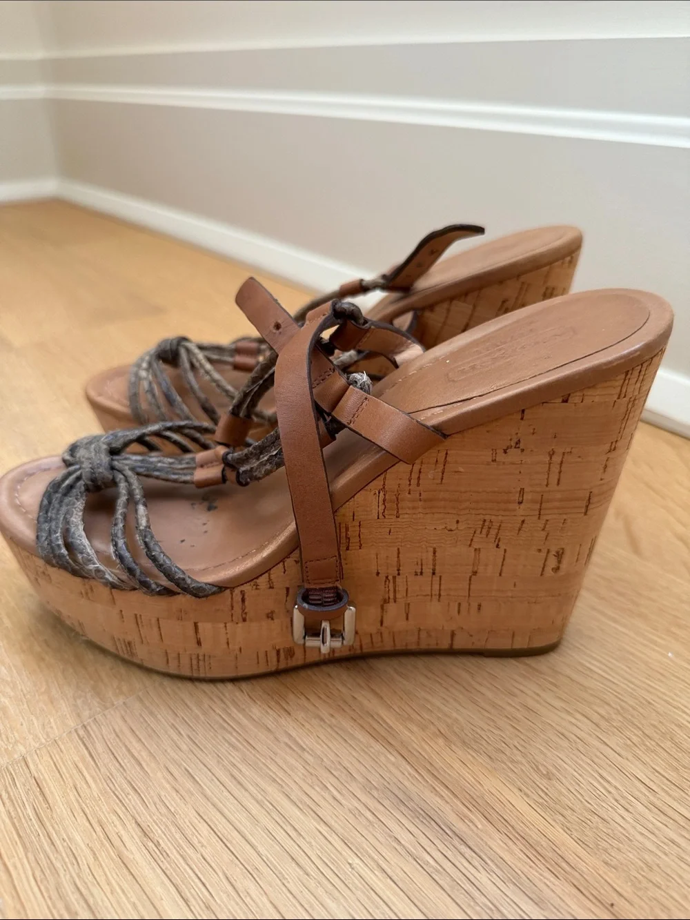 Coach wedge sandals